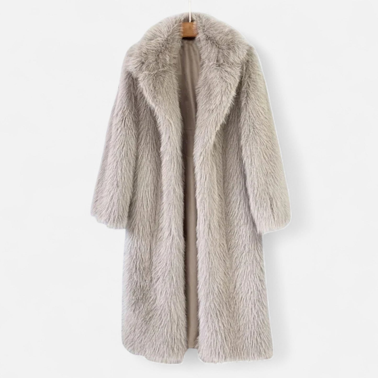 Women's Long Fur Coat Full Length Design - VibreMode