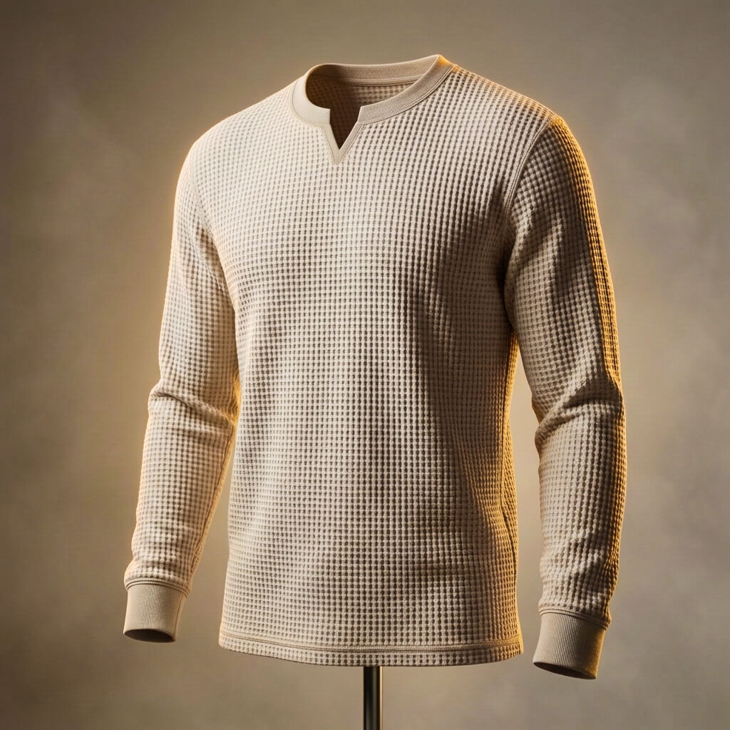 Luxury Textured Waffle Weave Shirt