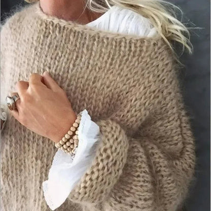 Women's Oversized Round Neck Sweater