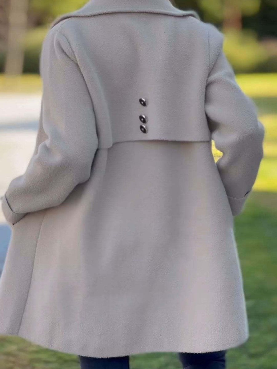 Image of Kiara | Women's Button Front A-Line Coat
