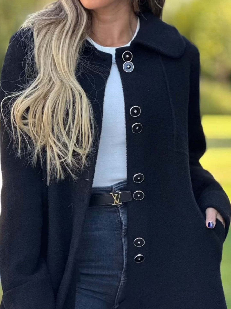Image of Kiara | Women's Button Front A-Line Coat