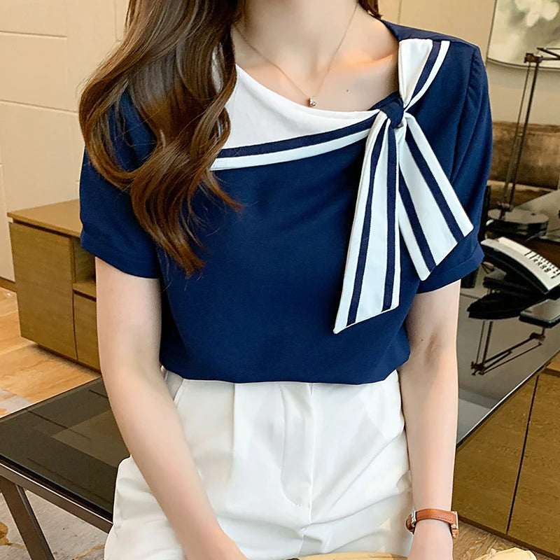 Image of Kiara | Women's Tie Neck Blouse
