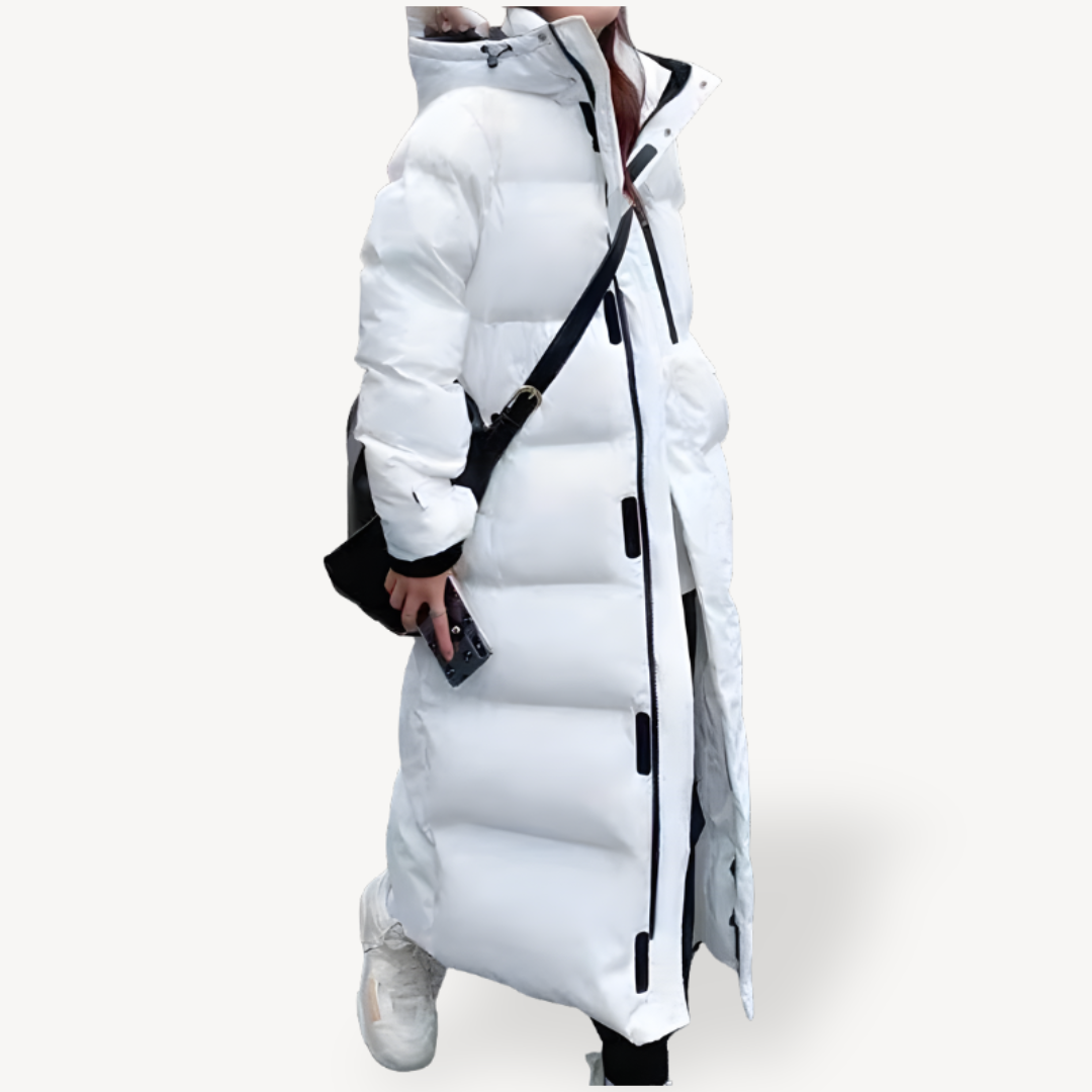 Image of Kimberly | Women's Long Puffer Hooded Jacket