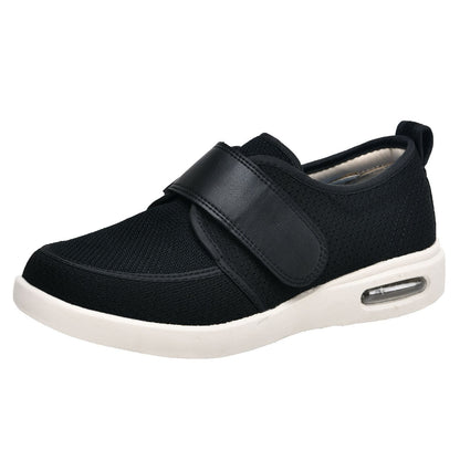 Comfortable Elastic Slip-On Wide Shoes with Adjustable Strap - VibreMode