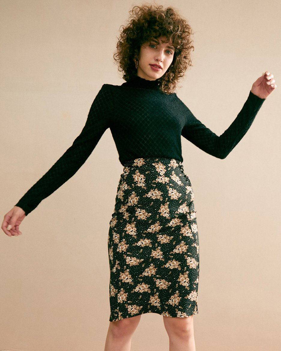 Women's Cashmere Turtleneck Sweater Lace Detail