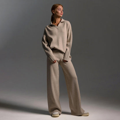 Women's Loose Fit Tracksuit Wide Leg Pants - VibreMode