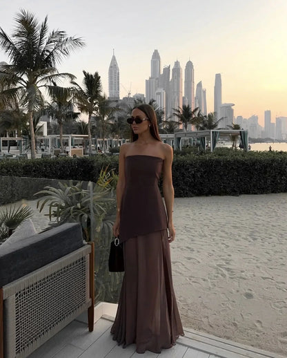 Kori Women's Asymmetrical Maxi Dress