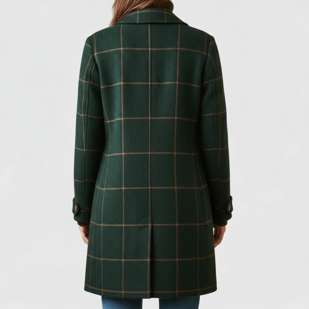 Timeless Plaid Long Winter Coat