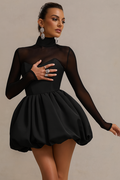 Image of Kristen | Women's Long Sleeve Fit & Flare Mini Dress
