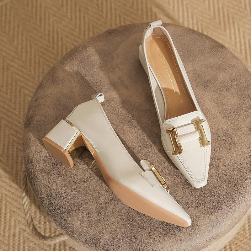 Image of Kyla | Women's Block Heel Slip-On Loafer Heels
