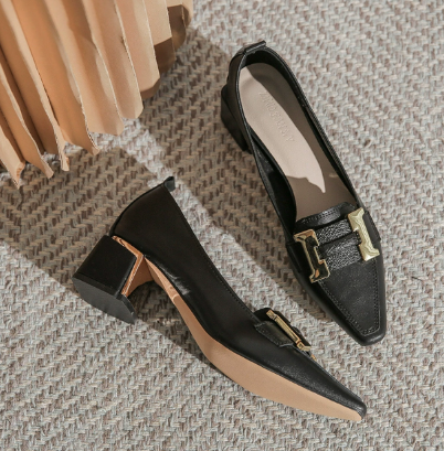 Image of Kyla | Women's Block Heel Slip-On Loafer Heels