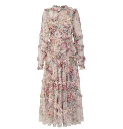 Women's Long Sleeve Midi Dress - VibreMode