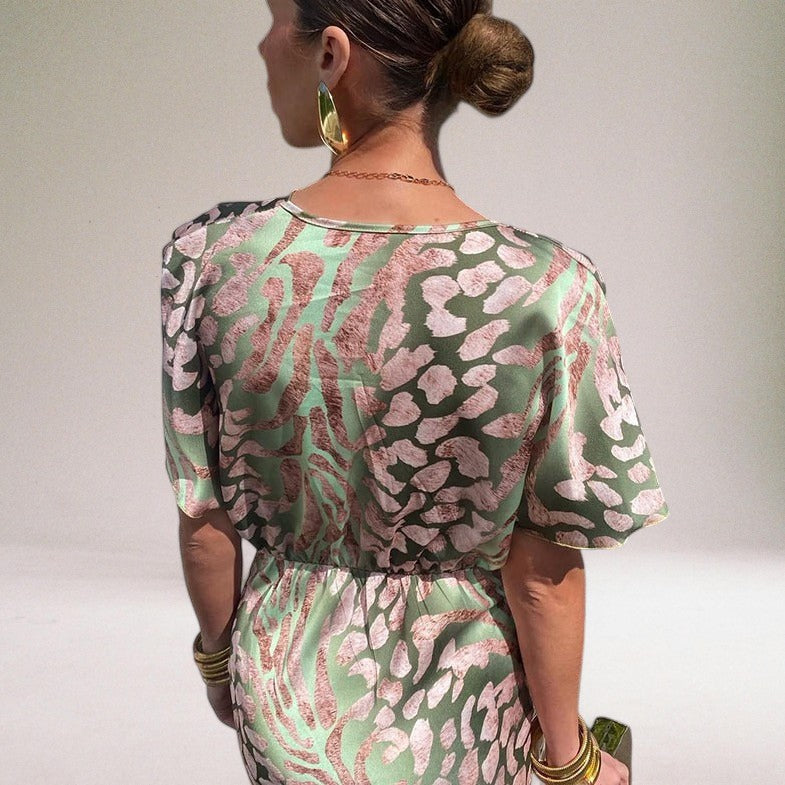 Image of Kyla | Women's Twist Front Bodycon Midi Dress