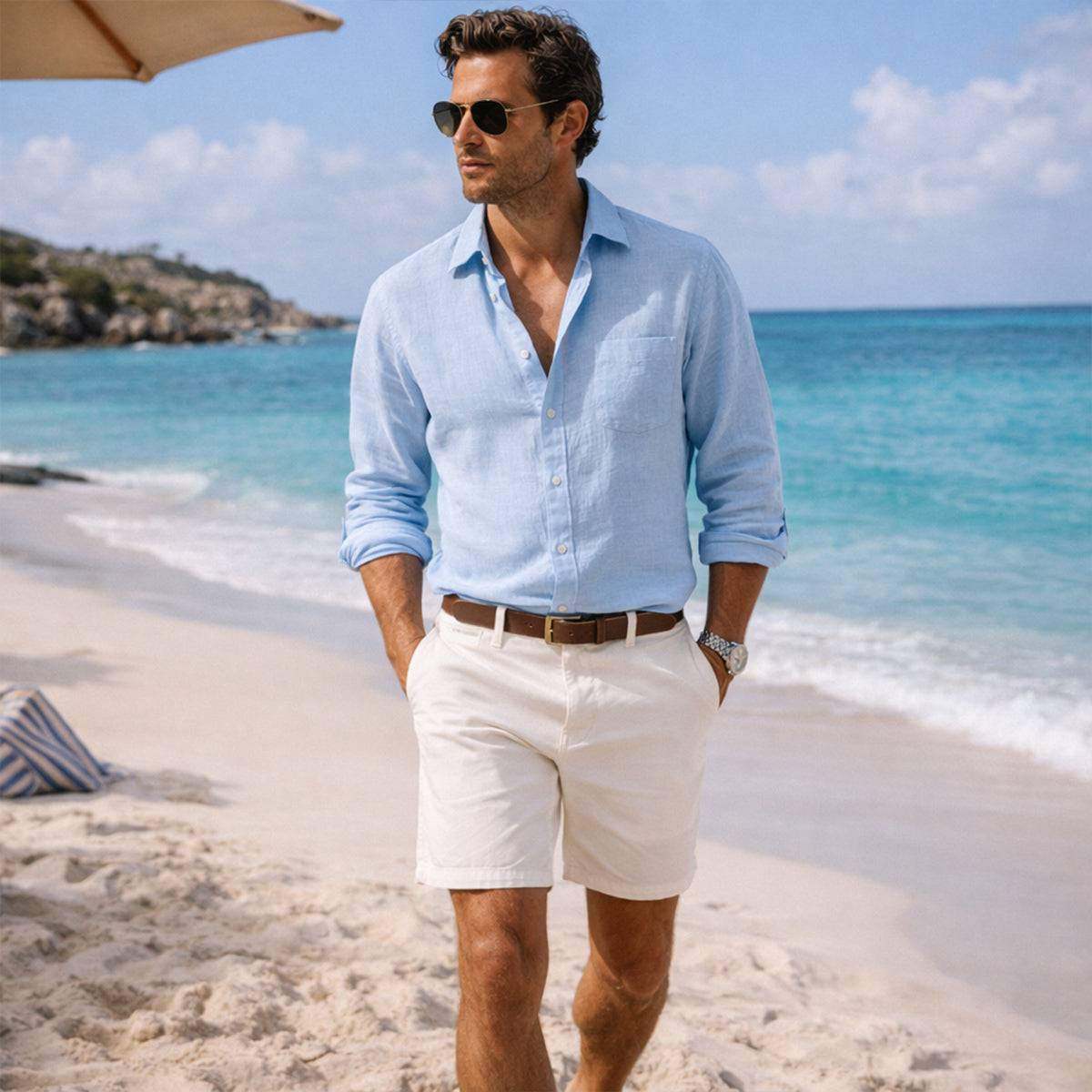 Men's Casual Summer Shirt Silverfield Ridge Cotton