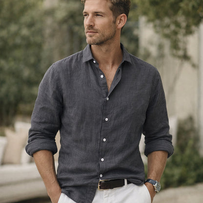 Men's Classic Button Up Shirt Lightweight