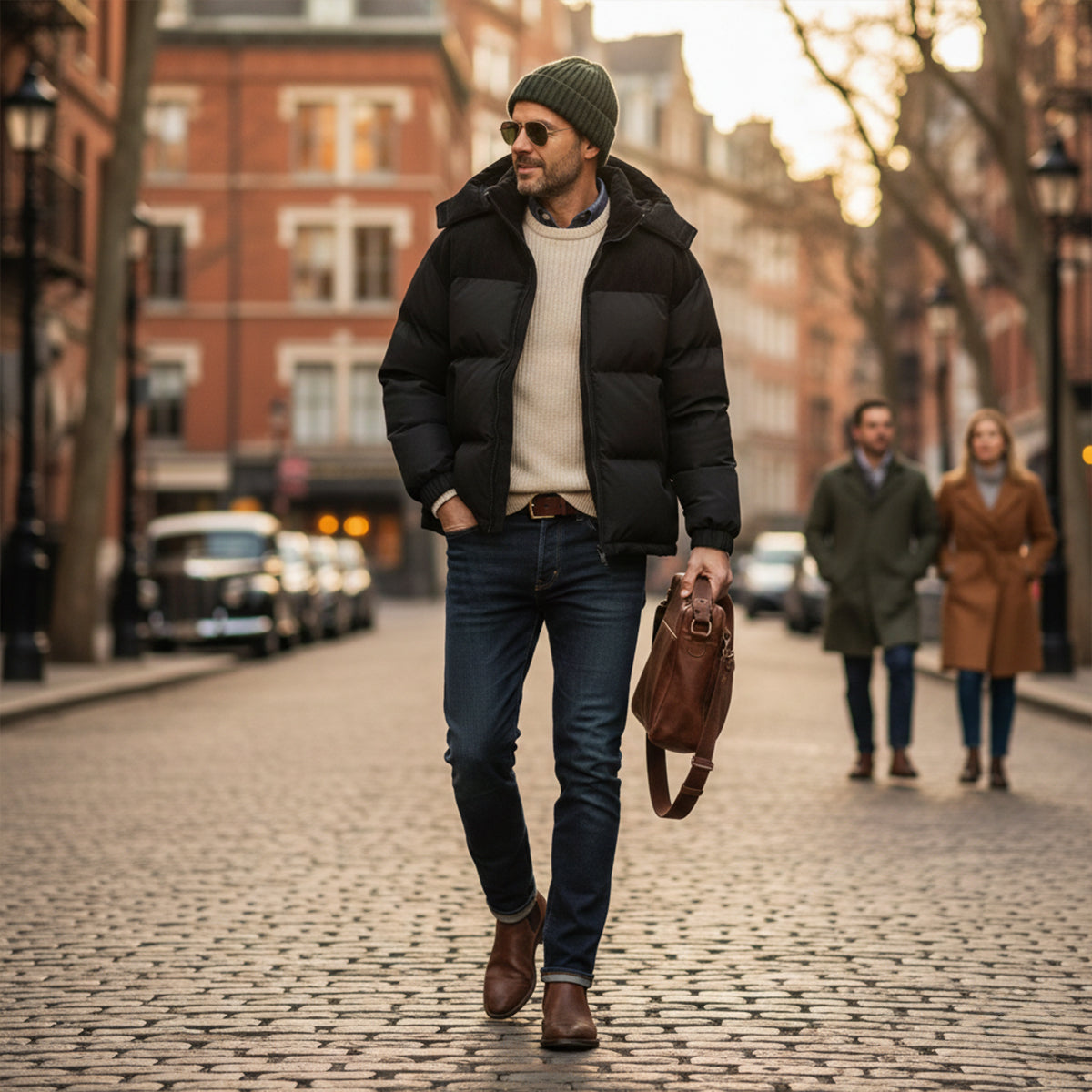 Men's Thick Puffer Hooded Jacket