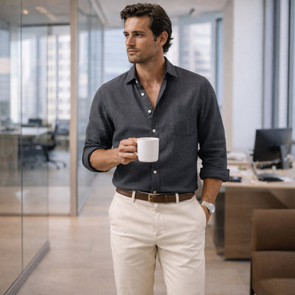 Men's Casual Summer Shirt Silverfield Ridge Cotton