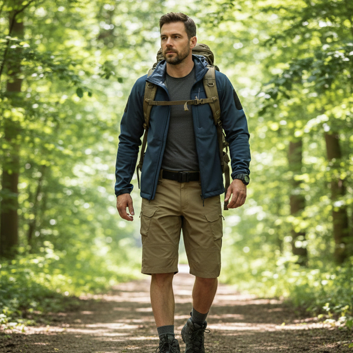 Men's Tactical Cargo Shorts Lightweight Outdoor Utility