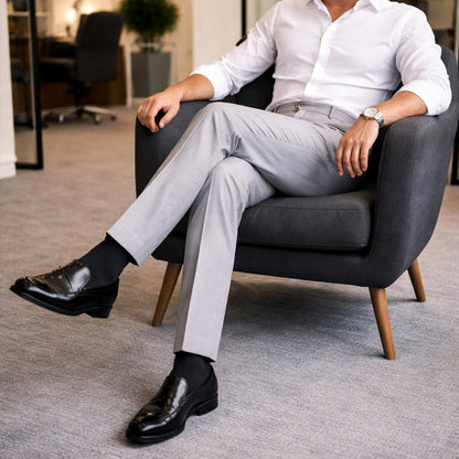 Men's Classic Pleated Tailored Pants