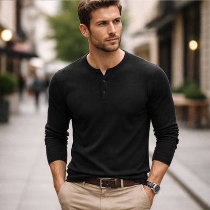 Men's Textured Stripe Button Down Shirt
