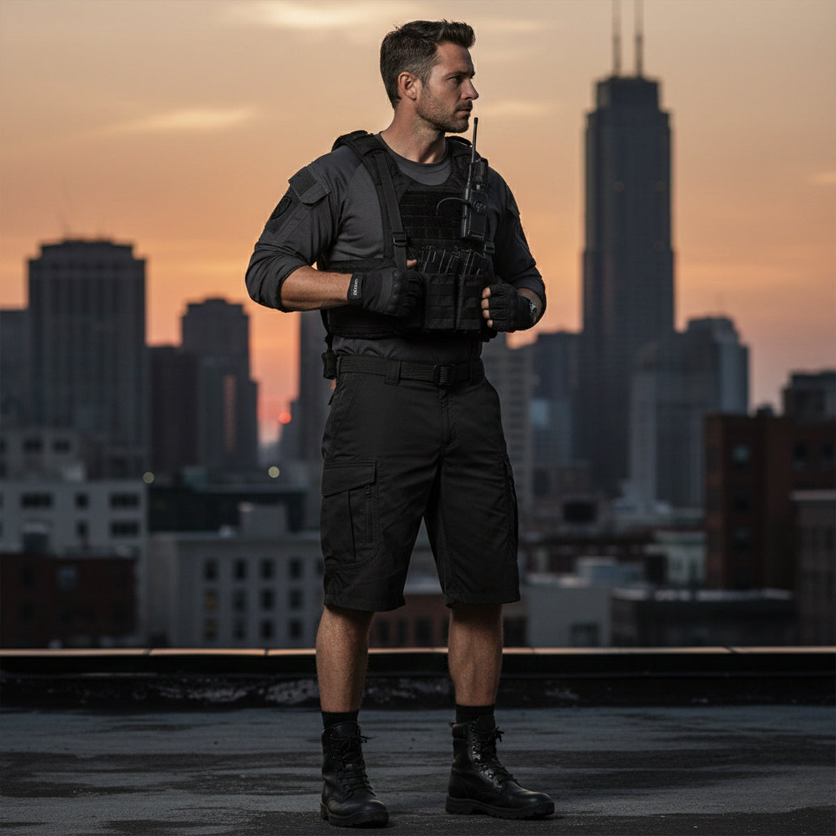Men's Tactical Cargo Shorts Lightweight with Pockets