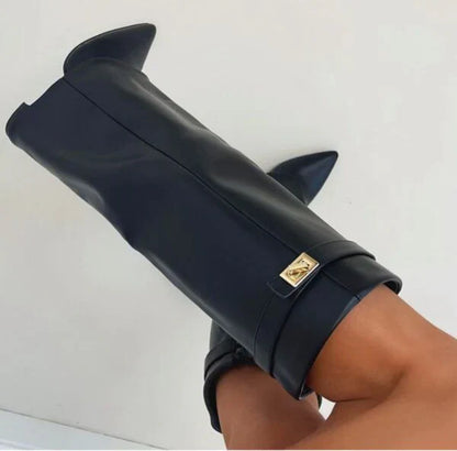 Tall Heel Ankle Fashion Boots