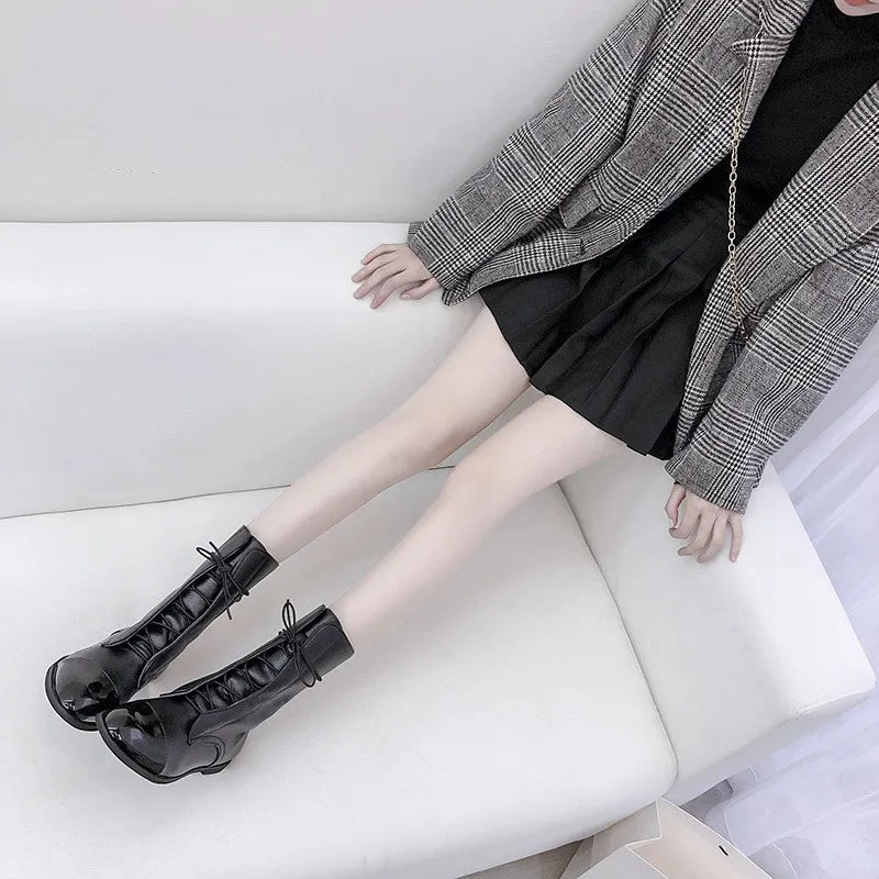Lace-Up Ankle Boots for Women - Image 3