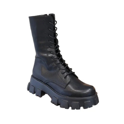 Lace-Up Platform Boots for Women - Image 1