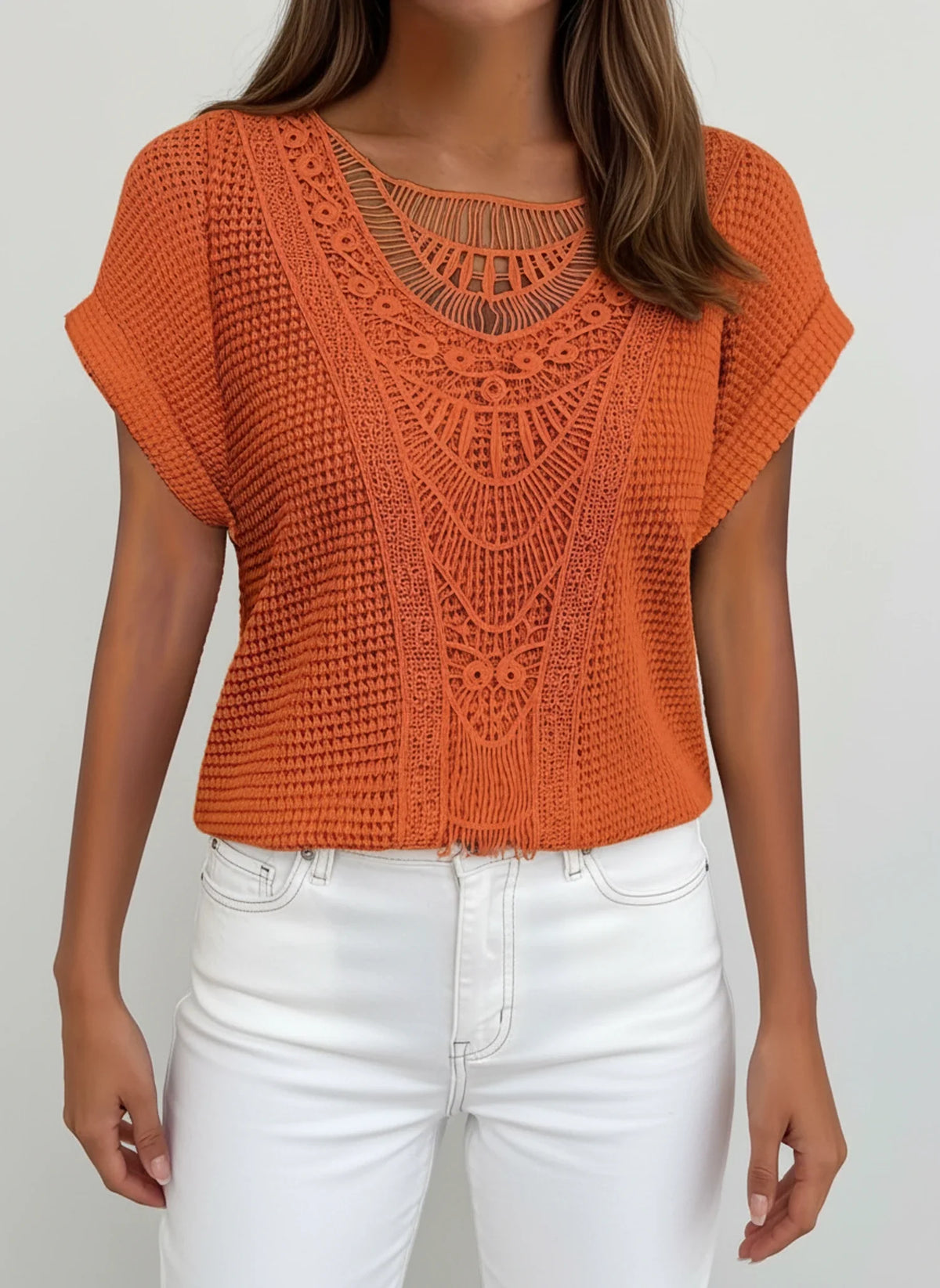 Women's Lace Knit Blouse