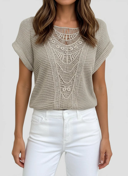 Women's Lace Knit Blouse