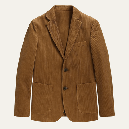 Men's Corduroy Blazer Jacket Thick Flannel - VibreMode