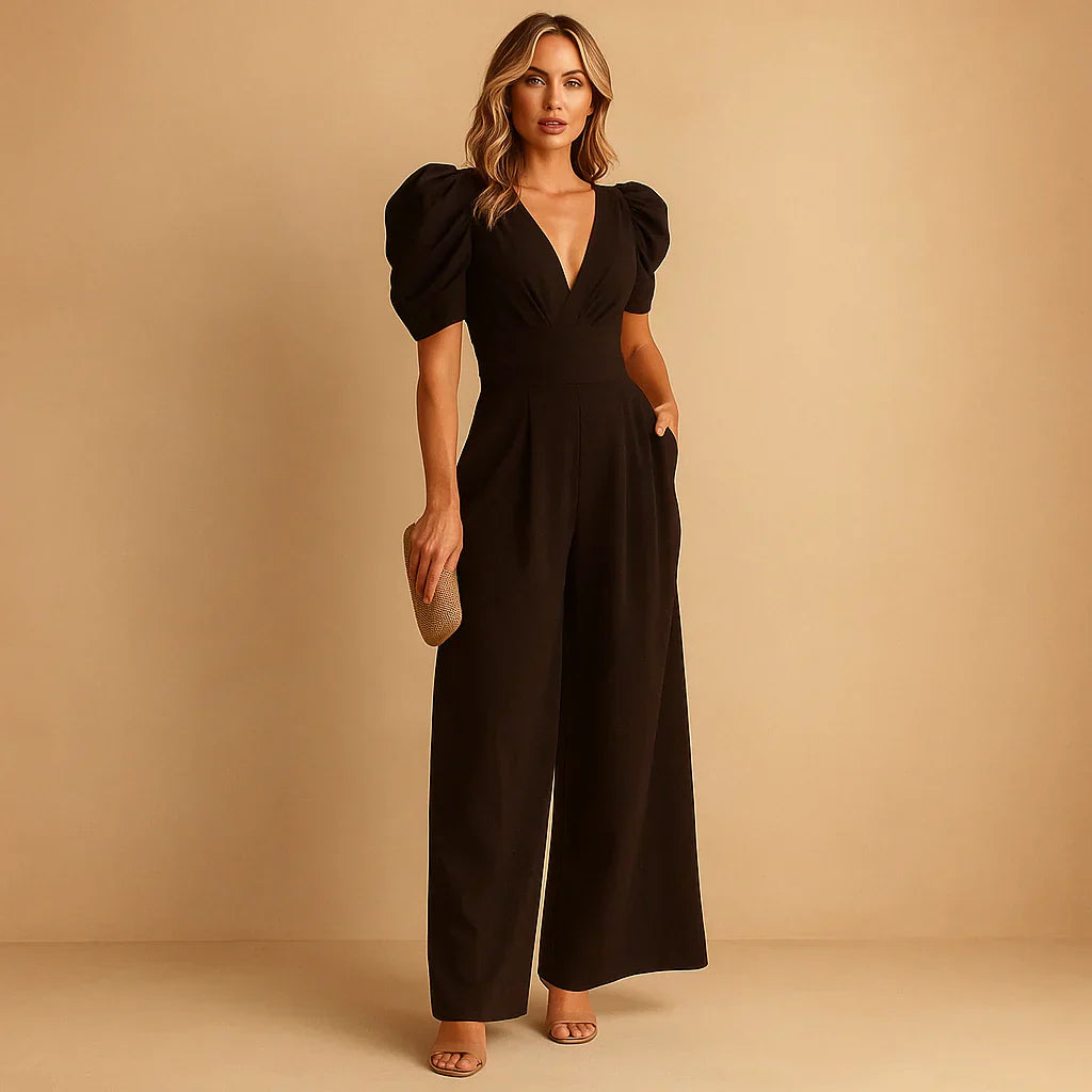 Women's Puff Sleeve Jumpsuit