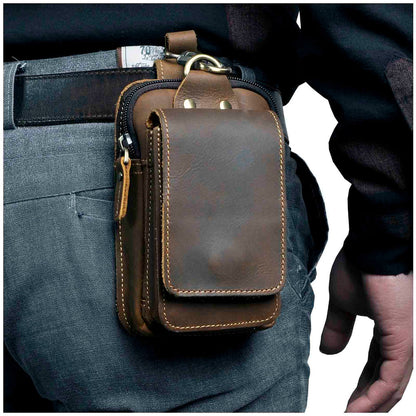 Men's Leather Hip Bag - VibreMode