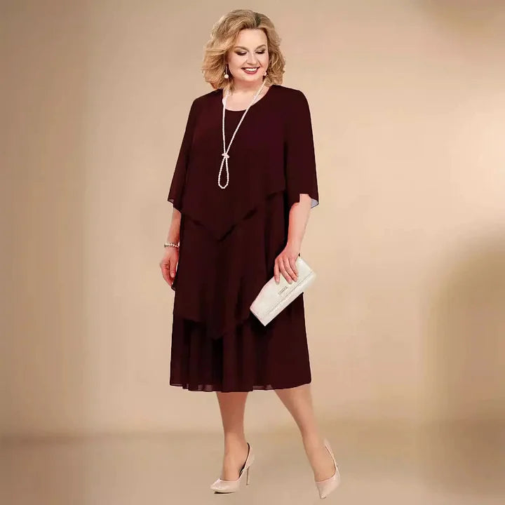 Laura Women's A-Line Midi Dress - VibreMode