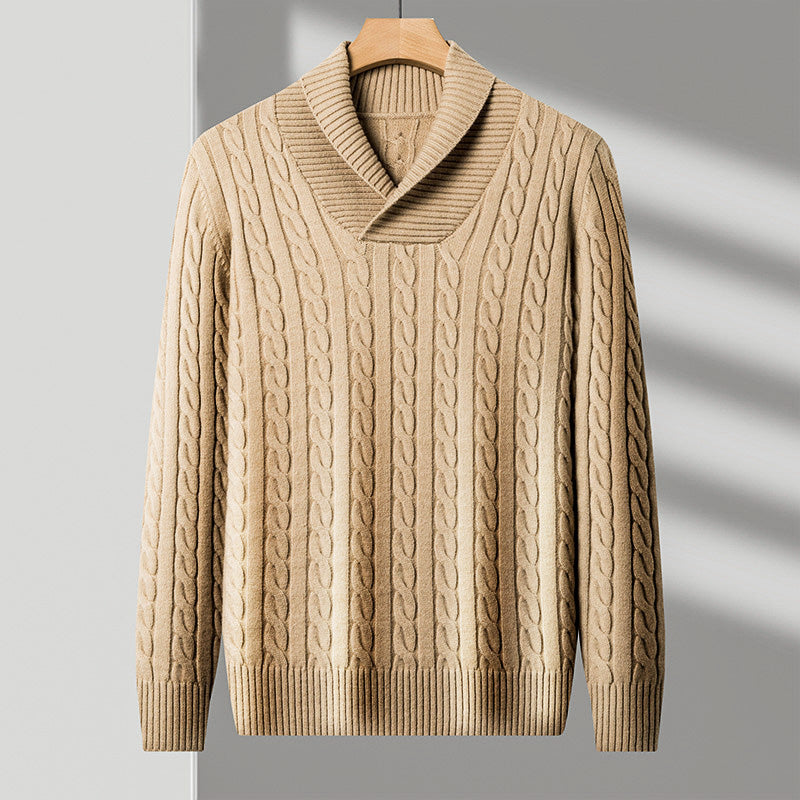Classic Crew Neck Wool Sweater - VibreMode