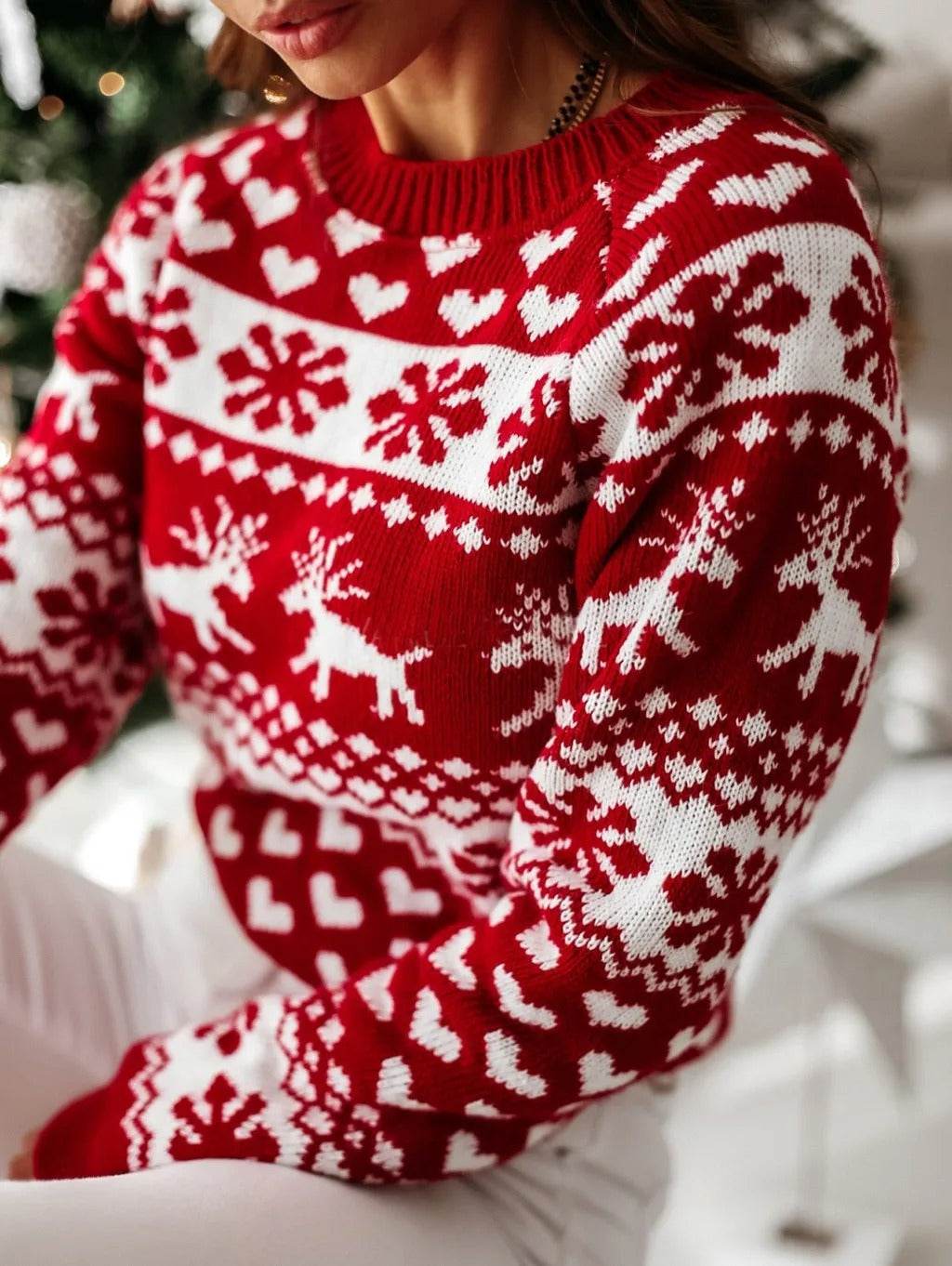 Image of Leah | Women's Long Sleeve Christmas Sweater