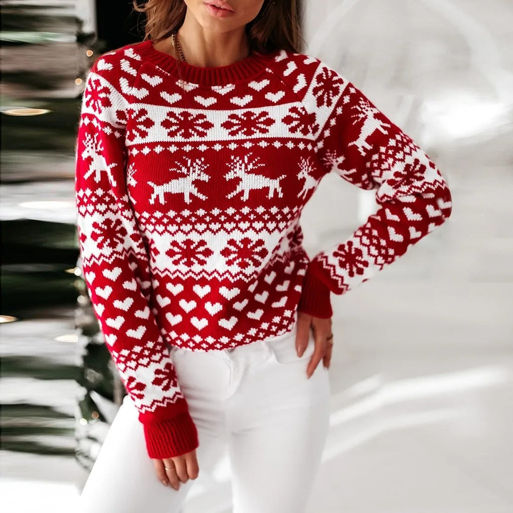 Image of Leah | Women's Long Sleeve Christmas Sweater