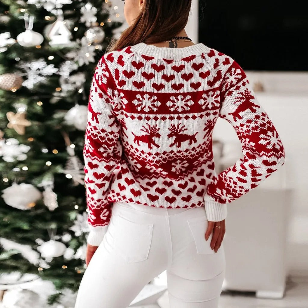 Image of Leah | Women's Long Sleeve Christmas Sweater