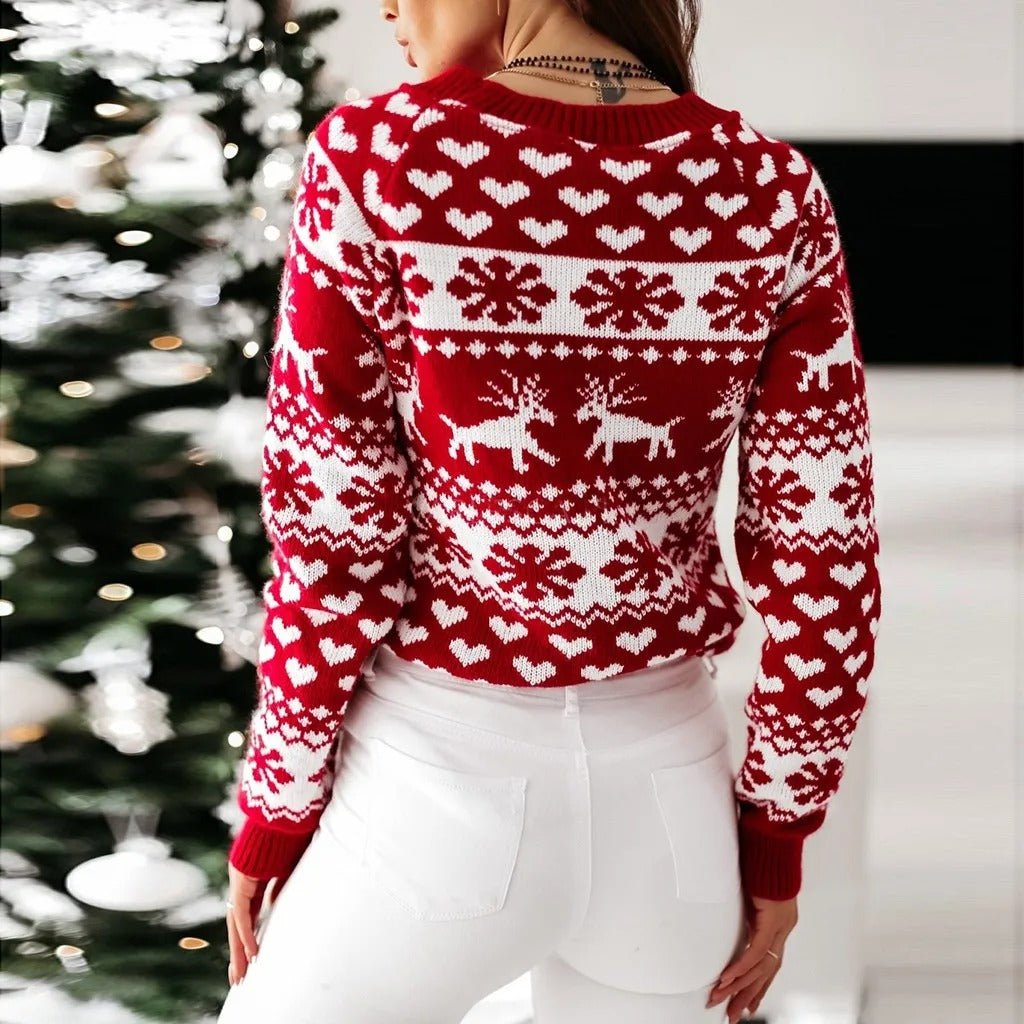 Image of Leah | Women's Long Sleeve Christmas Sweater
