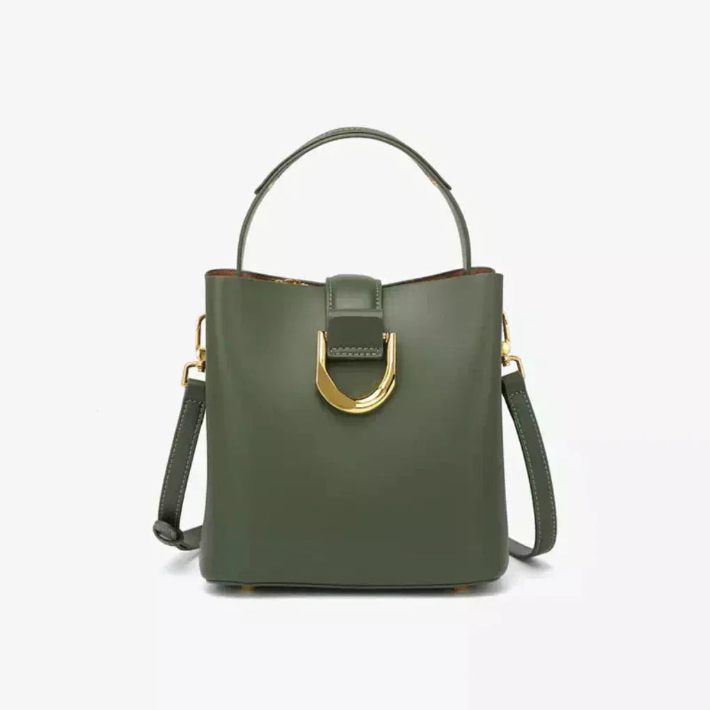 Women's Leather Shoulder Handbag - VibreMode