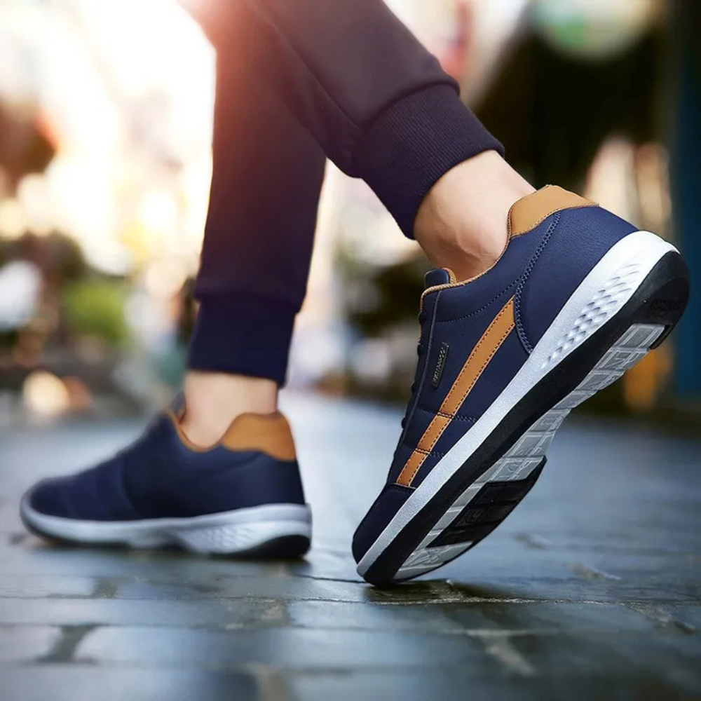 Men's Leather Balance Sneakers