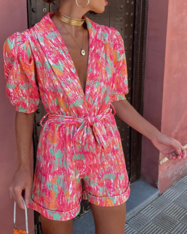 Women's V-Neck Jumpsuit