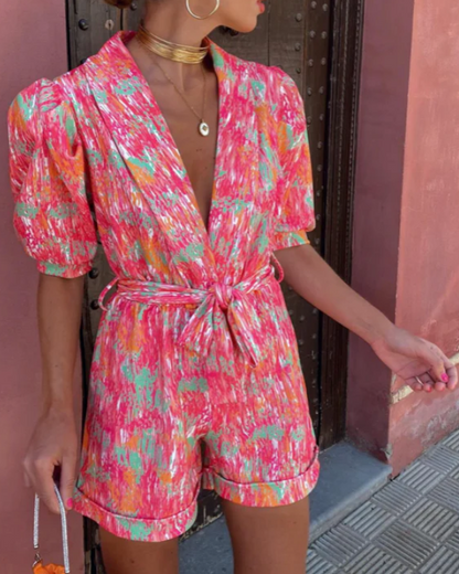 Women's V-Neck Jumpsuit