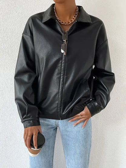 Image of Lena | Women's Oversized Zip-Up Jacket