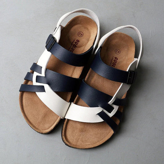 Men's Open Toe Sandals Adjustable Strap - VibreMode