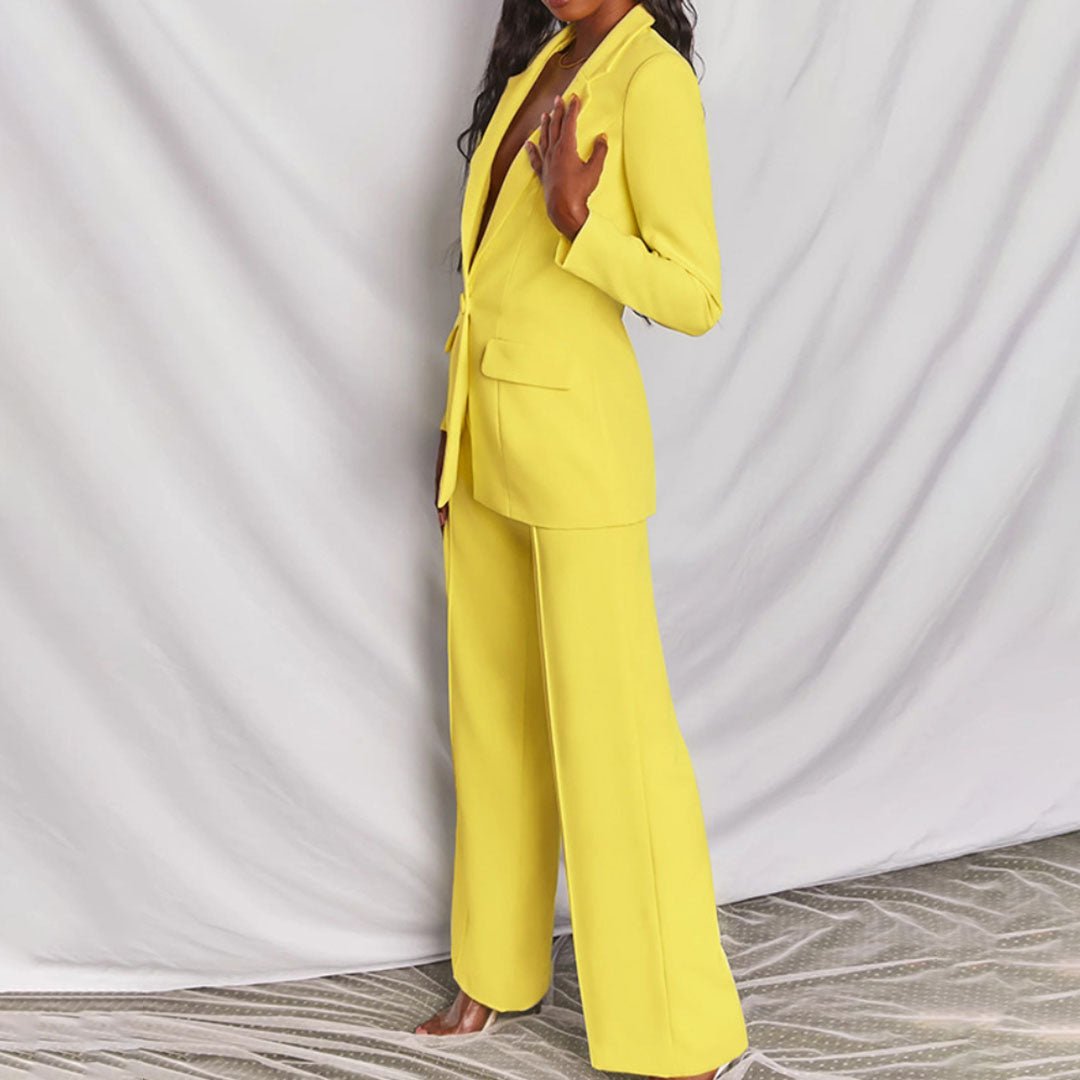 Women's Blazer And Trousers Set