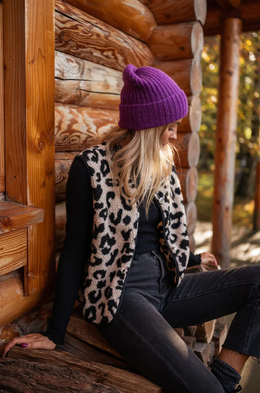 Women's Leopard Print Sleeveless Vest - VibreMode