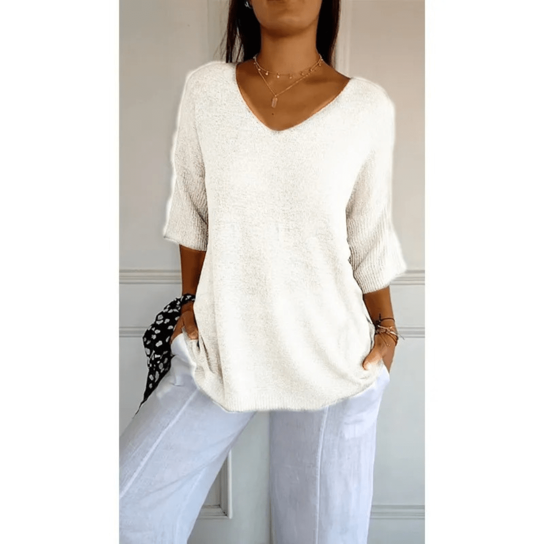 Women's Relaxed Fit V-Neck Tunic