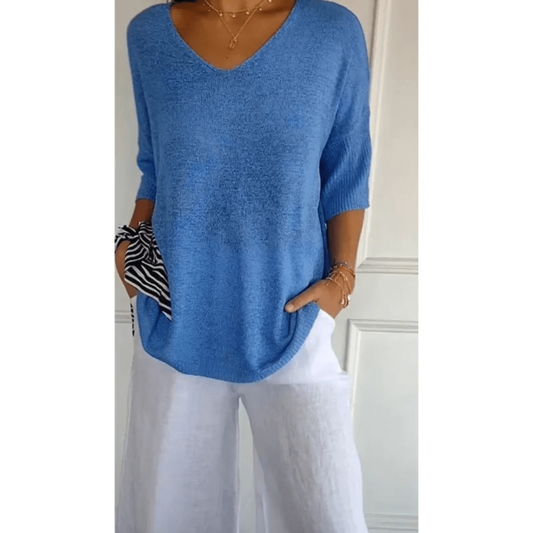 Women's Relaxed Fit V-Neck Tunic