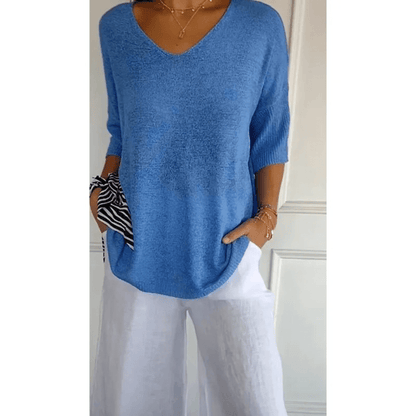 Women's Relaxed Fit V-Neck Tunic